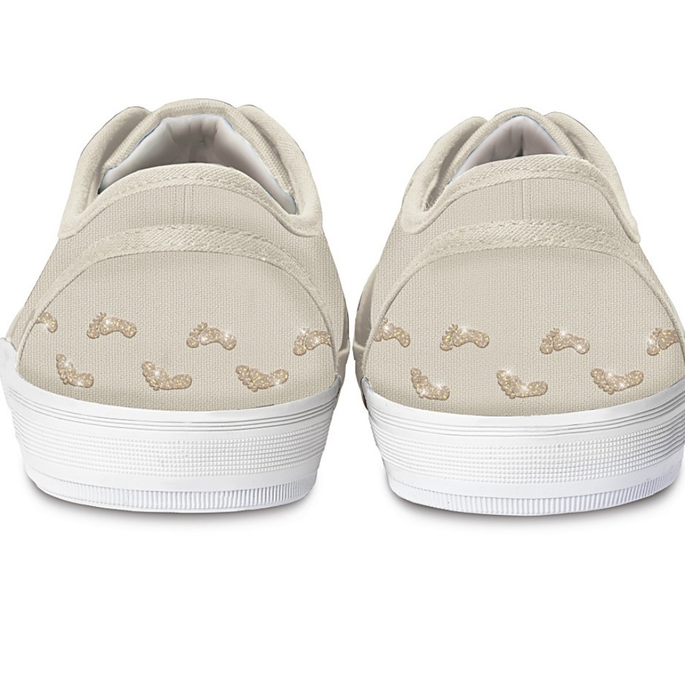 Footprints Sand Bible Religious canvas shoes NEW - Picture 6 of 6
